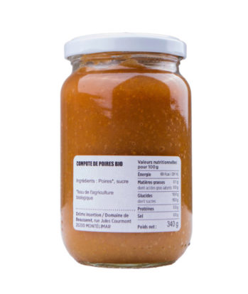Compote de poires BIO